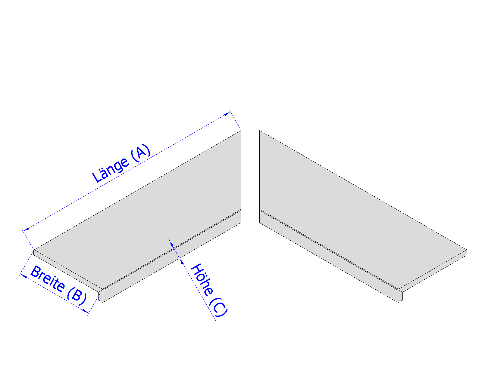 Innenecke geteilt